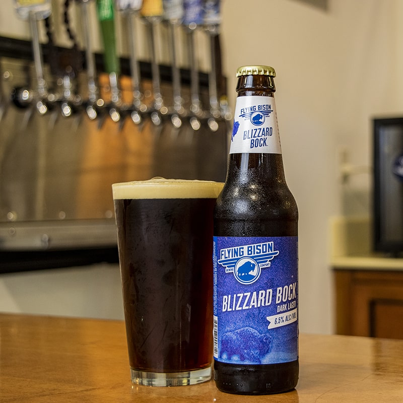 Blizzard Bock Dark Lager - Flying Bison Brewing - Buffalocal