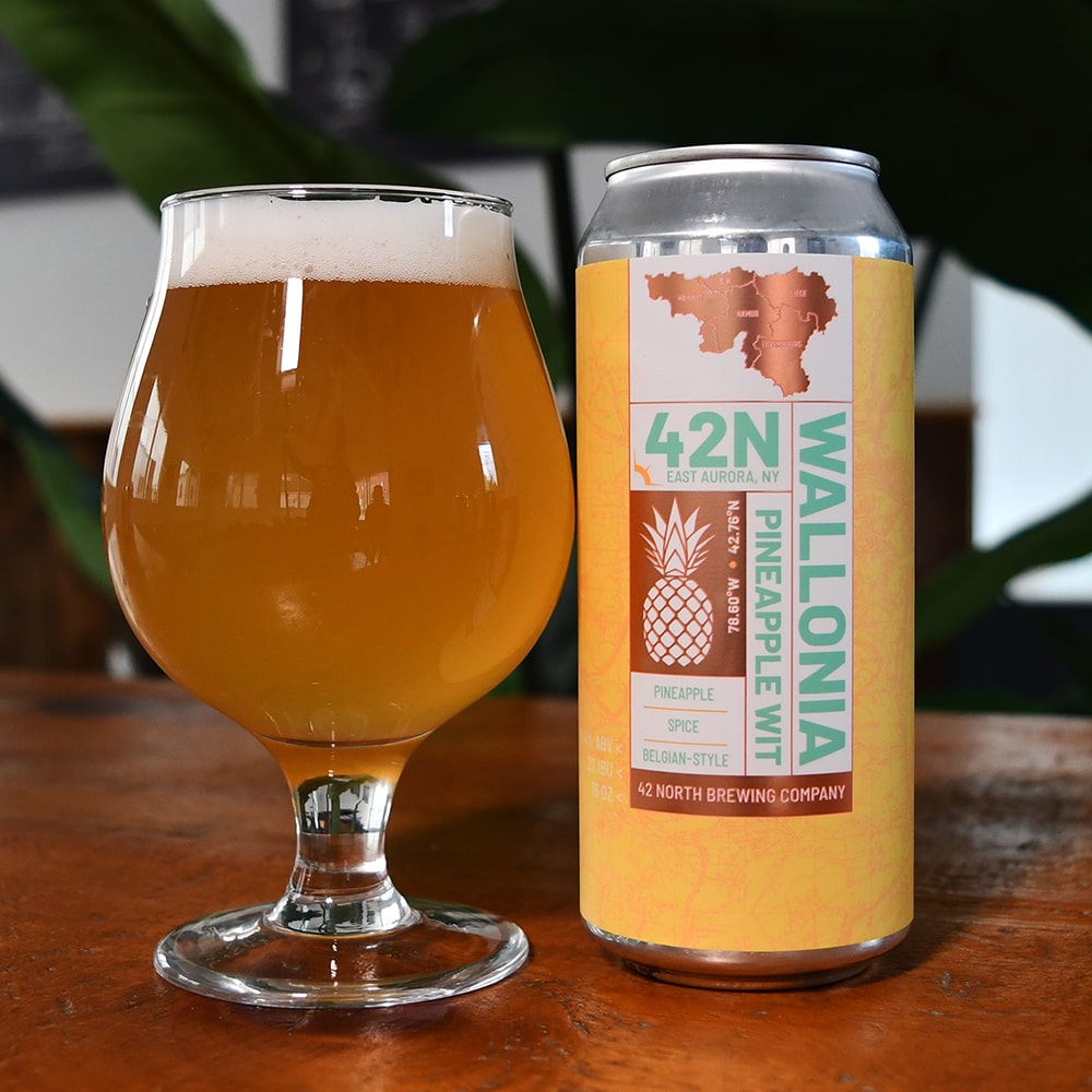 Wallonia Pineapple Wit - Belgian Fruited Wit - 42 North - Buffalocal