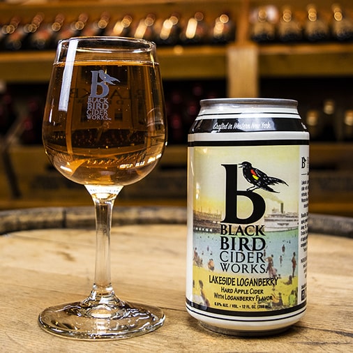 Lakeside Loganberry Hard Cider - Black Bird Cider Works - Buffalocal