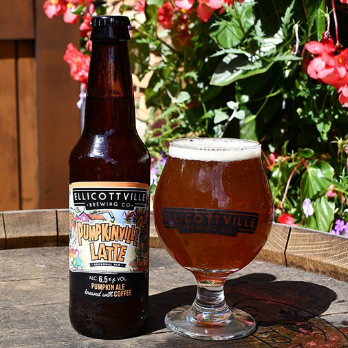 Pumpkinville Latte Blonde Ale - Ellicottville Brewing - Buffalocal