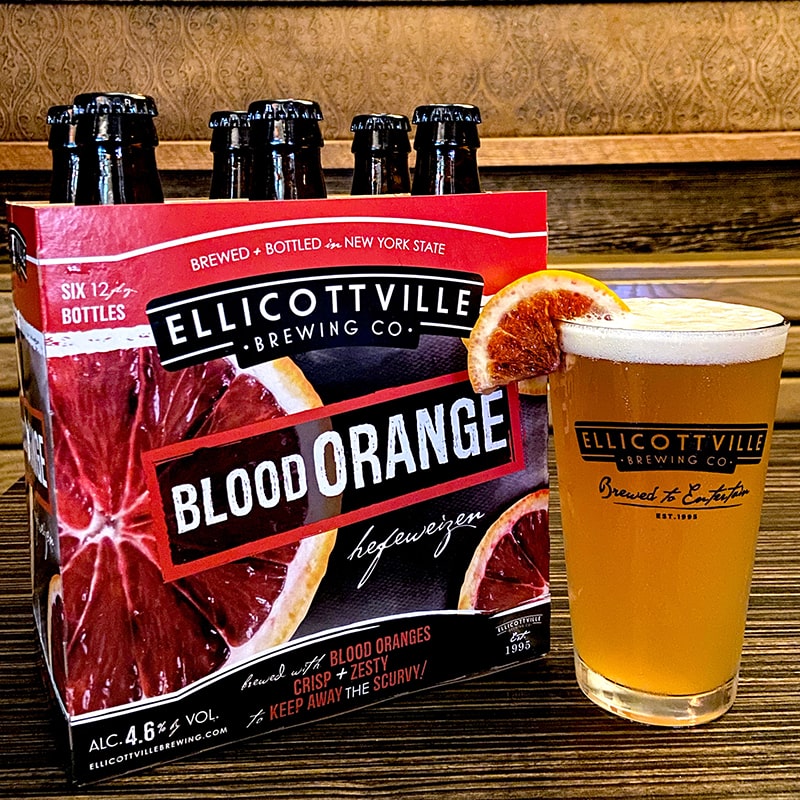Blood Orange Hefeweizen - Ellicottville Brewing Co - Buffalocal