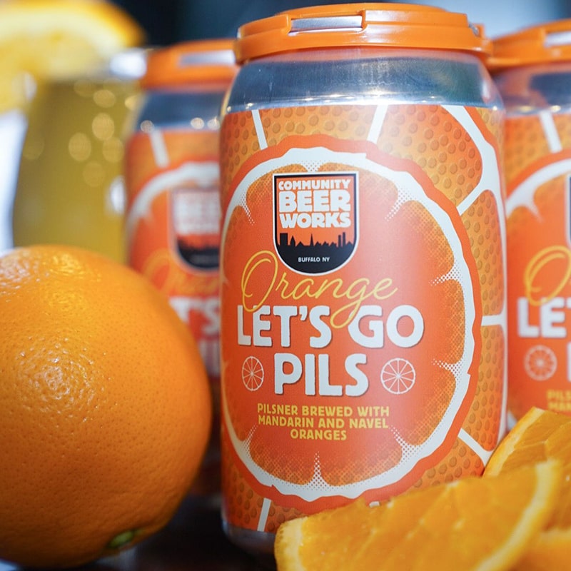 Orange Let's Go Pils - Community Beer Works - Buffalocal